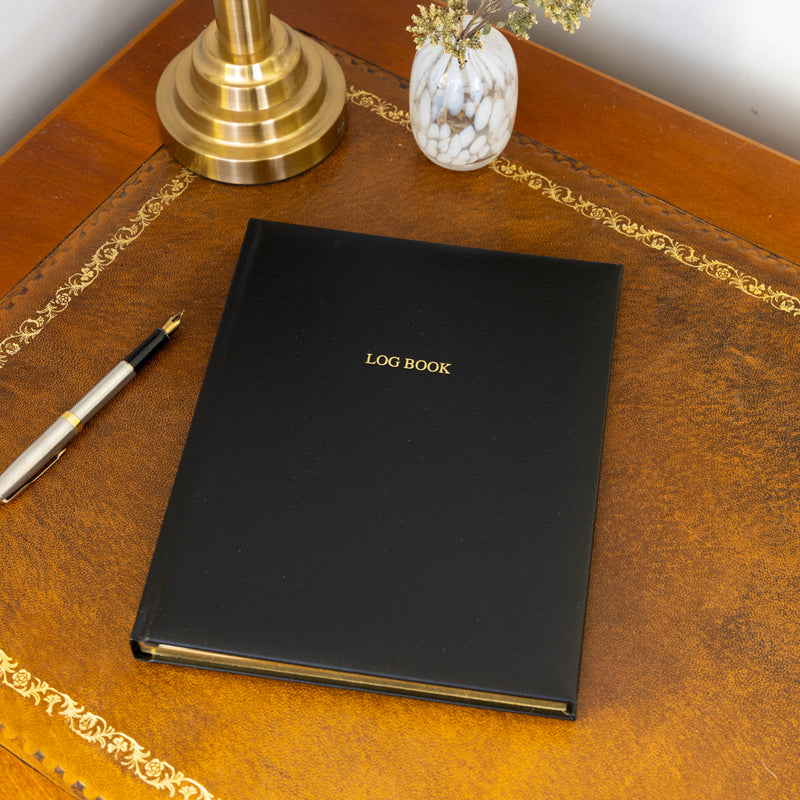 Locketts Leather Sailing Log book Black