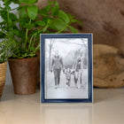 Navy Blue Thin Contemporary Enamel Photo Frame