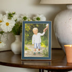 Denim Blue Thin Contemporary Enamel Photo Frame