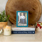 Teal Enamel & Silver Frame