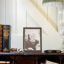 Taupe Thin Contemporary Enamel Photo Frame