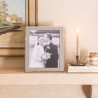 Chiffon Enamel Silver Curve Frame