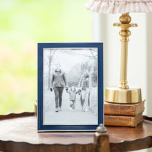 Navy Blue Thin Contemporary Enamel Photo Frame