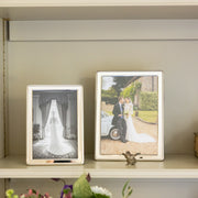 Sterling Silver Narrow Bead Photo Frame