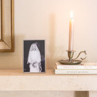 Silver Plate Thin Stand Portrait Photo Frame