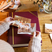 Traditional Small Portrait Photo Album Burgundy