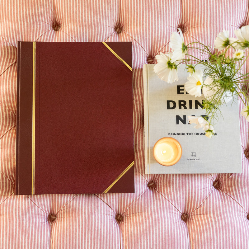 Traditional Scrapbook Burgundy