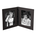 Tuscan Leather Double Travel Photo Frame