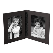 Tuscan Leather Double Travel Photo Frame