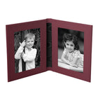 Tuscan Leather Double Travel Photo Frame