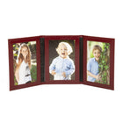 Moroccan Leather Triple Travel Photo Frame