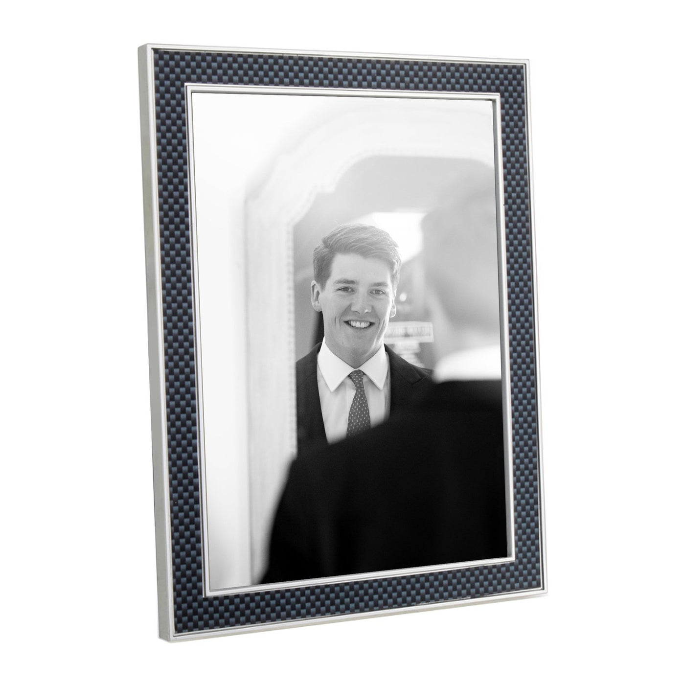 Carbon Fibre Thin Contemporary Enamel Photo Frame