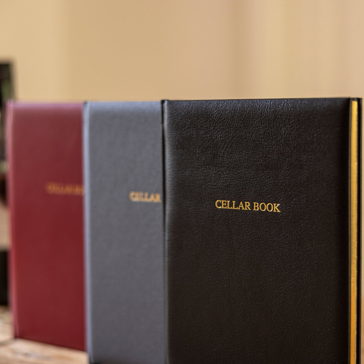 wine cellar log books by Locketts