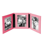 Tuscan Leather Triple Travel Photo Frame