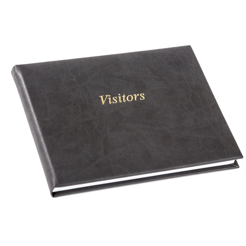 Charcoal Small Visitors Book (Embossed Front)
