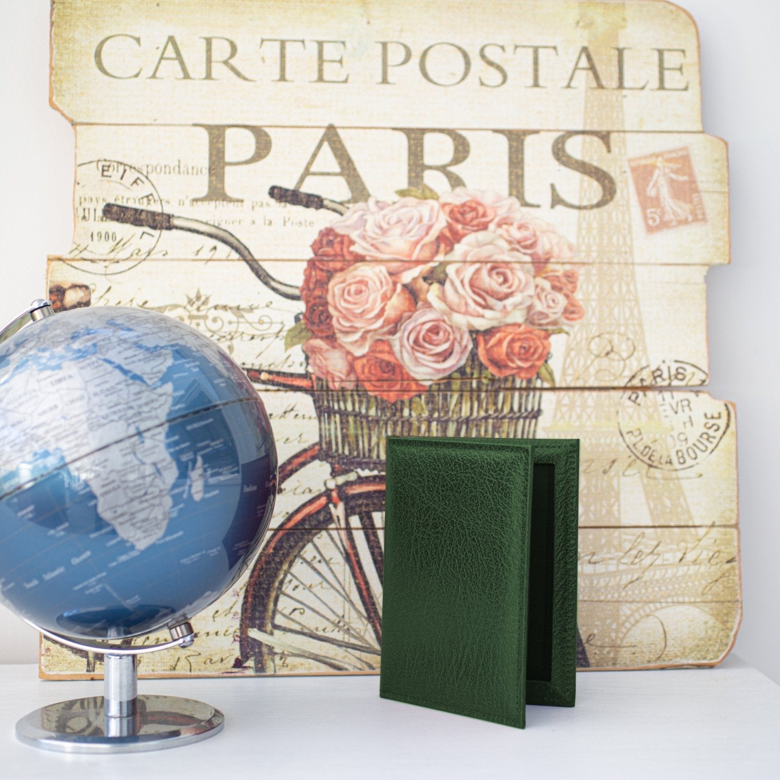Moroccan Leather Double Travel Photo Frame