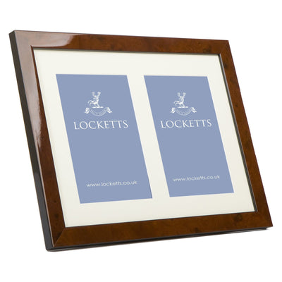 Double Medium Maple Photo Frame