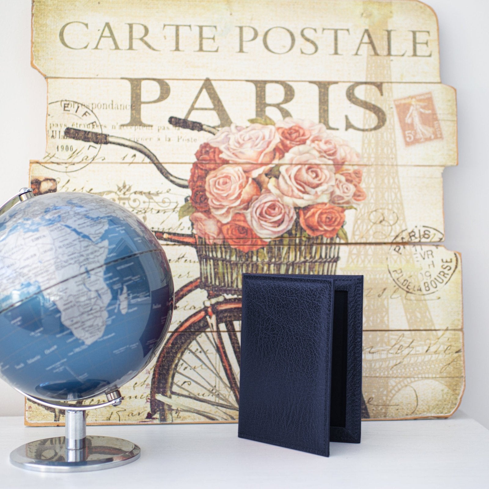 Moroccan Leather Double Travel Photo Frame
