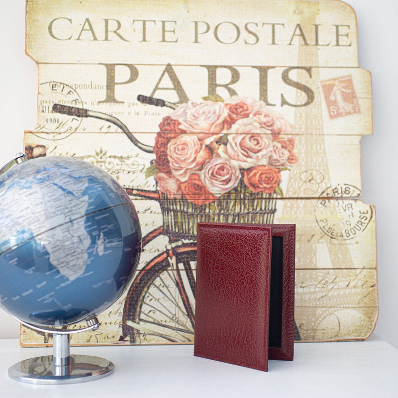 Moroccan Leather Triple Travel Photo Frame