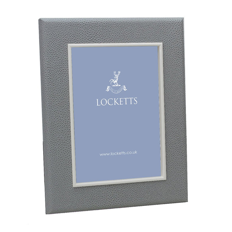 Grey Shagreen Photo Frame