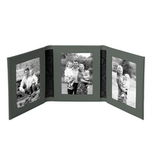 Tuscan Leather Triple Travel Photo Frame