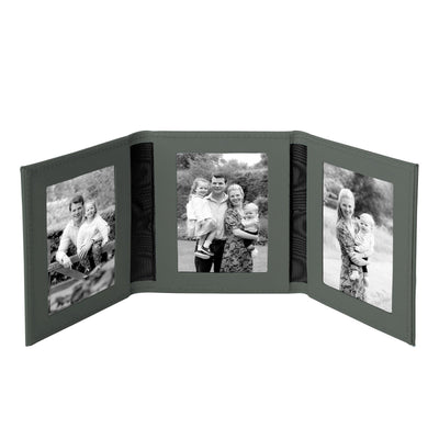 Tuscan Leather Travel Triple Photo Frame