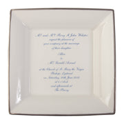 Large Square Personalised China Dish