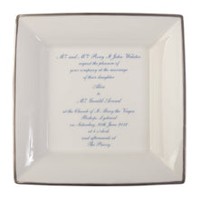 Large Square Personalised China Dish