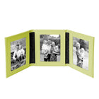 Tuscan Leather Triple Travel Photo Frame