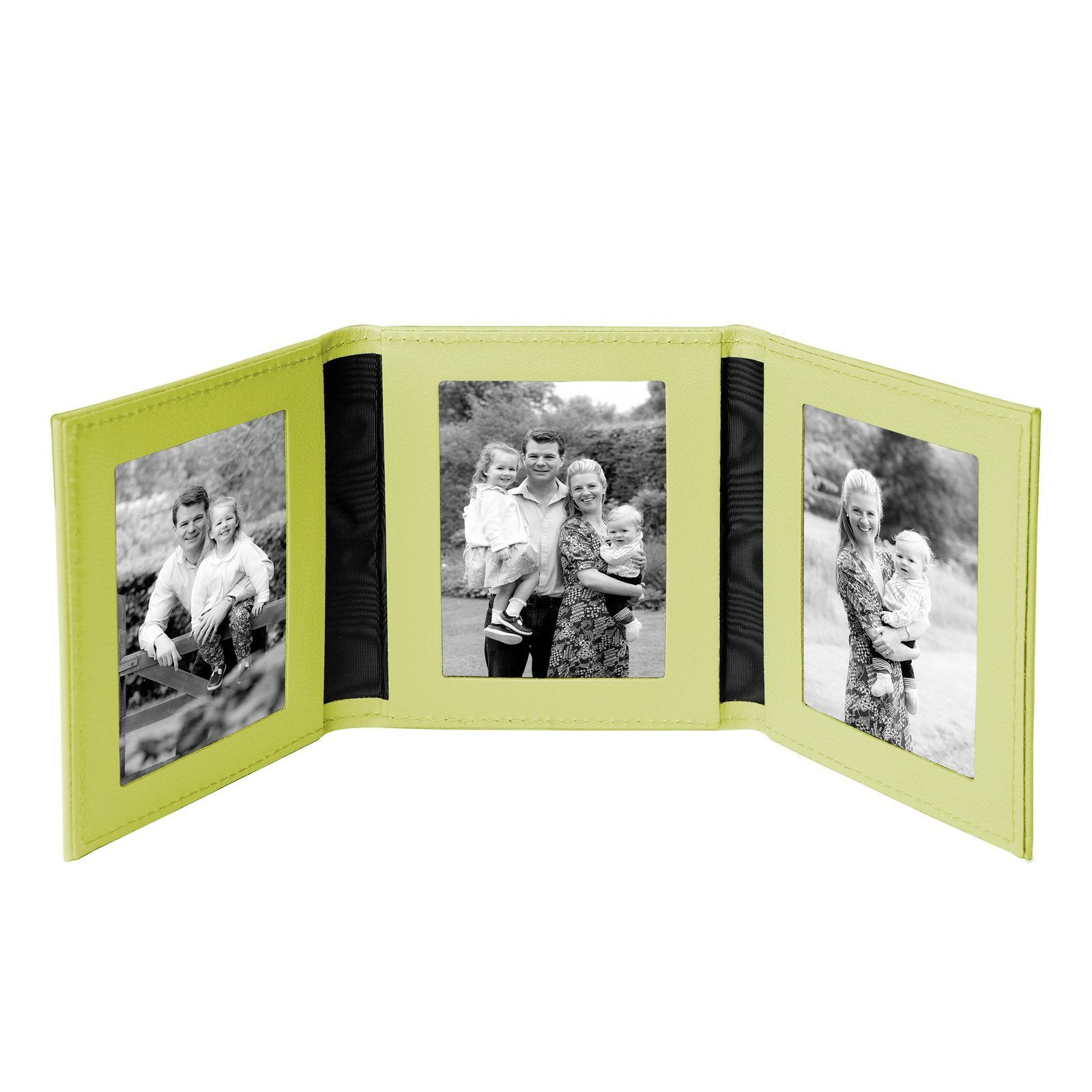 Tuscan Leather Triple Travel Photo Frame