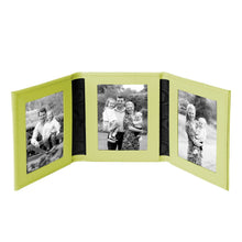 Tuscan Leather Triple Travel Photo Frame
