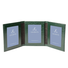 Moroccan Leather Triple Travel Photo Frame