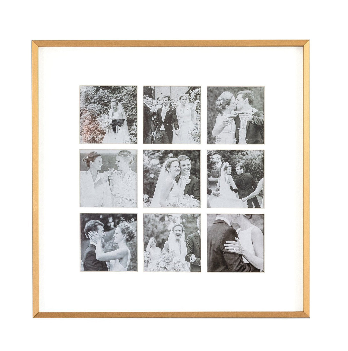 Gold Multi Aperture Photo Frame