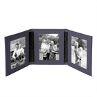 Tuscan Leather Triple Travel Photo Frame