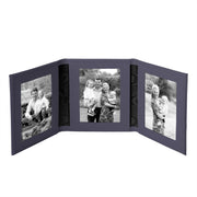 Tuscan Leather Triple Travel Photo Frame