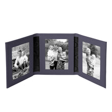 Tuscan Leather Triple Travel Photo Frame