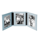 Tuscan Leather Triple Travel Photo Frame