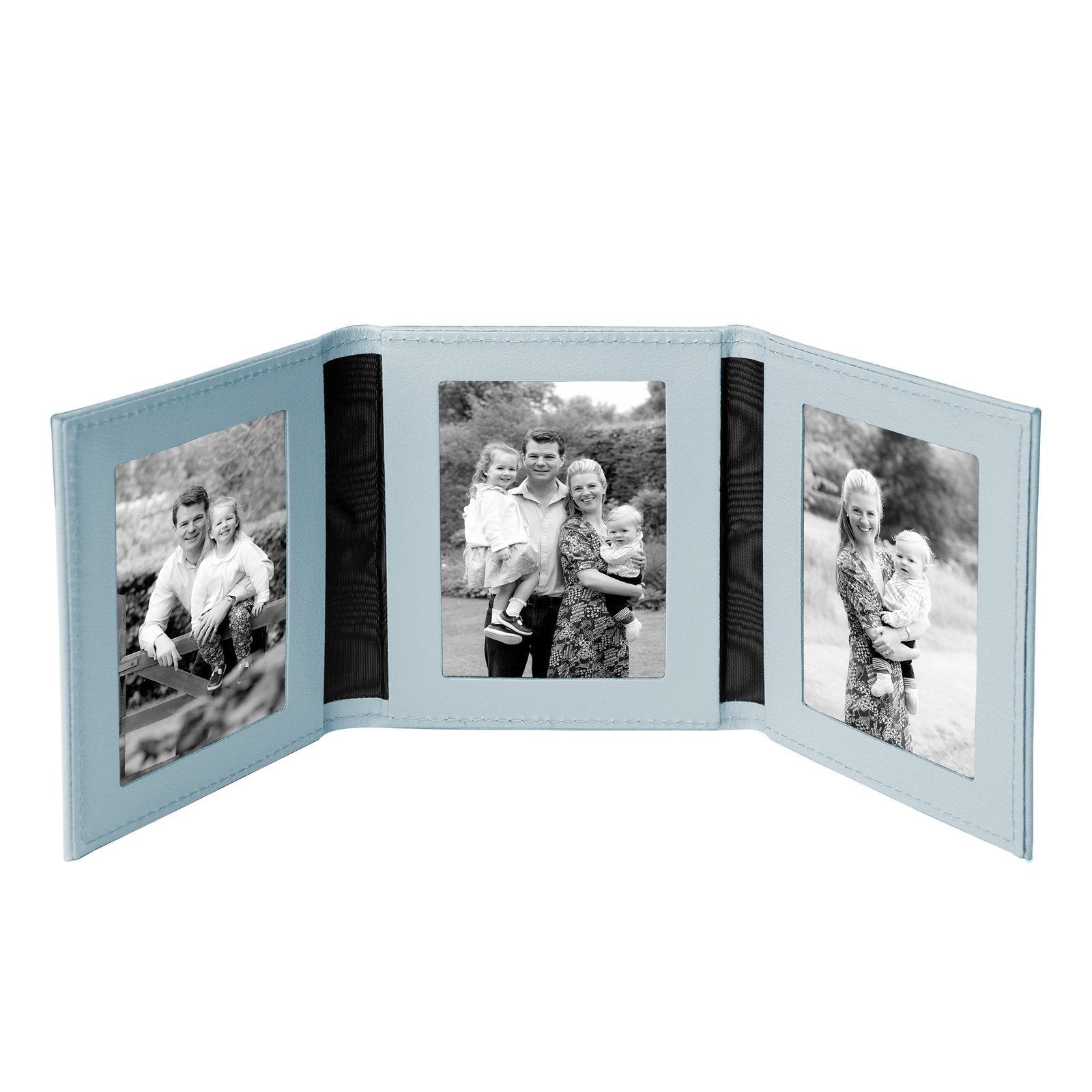Tuscan Leather Triple Travel Photo Frame