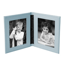 Tuscan Leather Double Travel Photo Frame