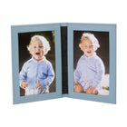 Tuscan Leather Double Travel Photo Frame