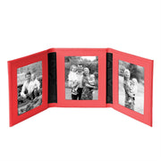 Tuscan Leather Triple Travel Photo Frame