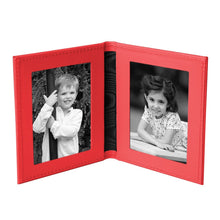 Tuscan Leather Double Travel Photo Frame