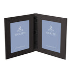 Tuscan Leather Double Travel Photo Frame