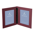 Tuscan Leather Double Travel Photo Frame