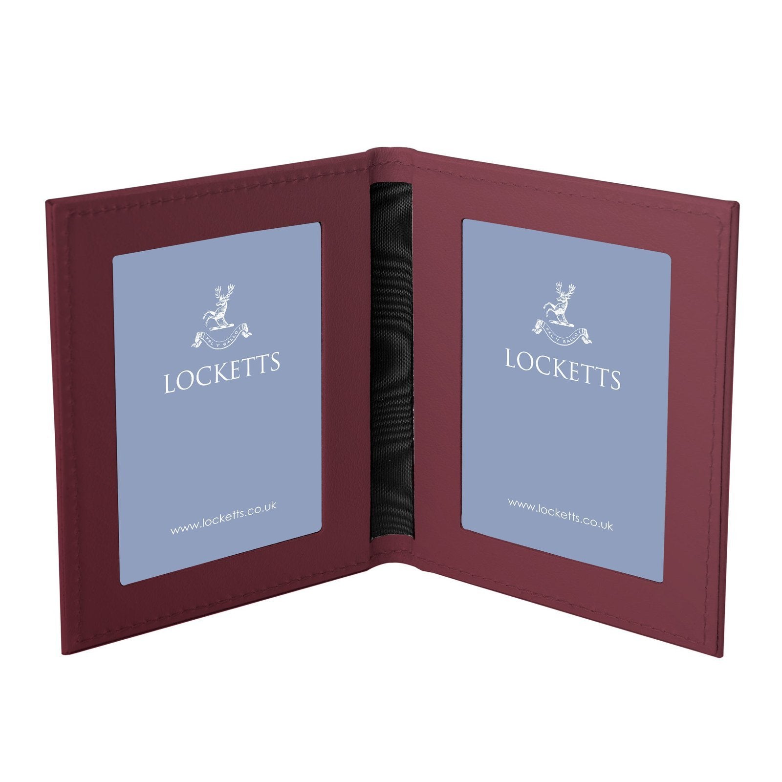 Tuscan Leather Double Travel Photo Frame
