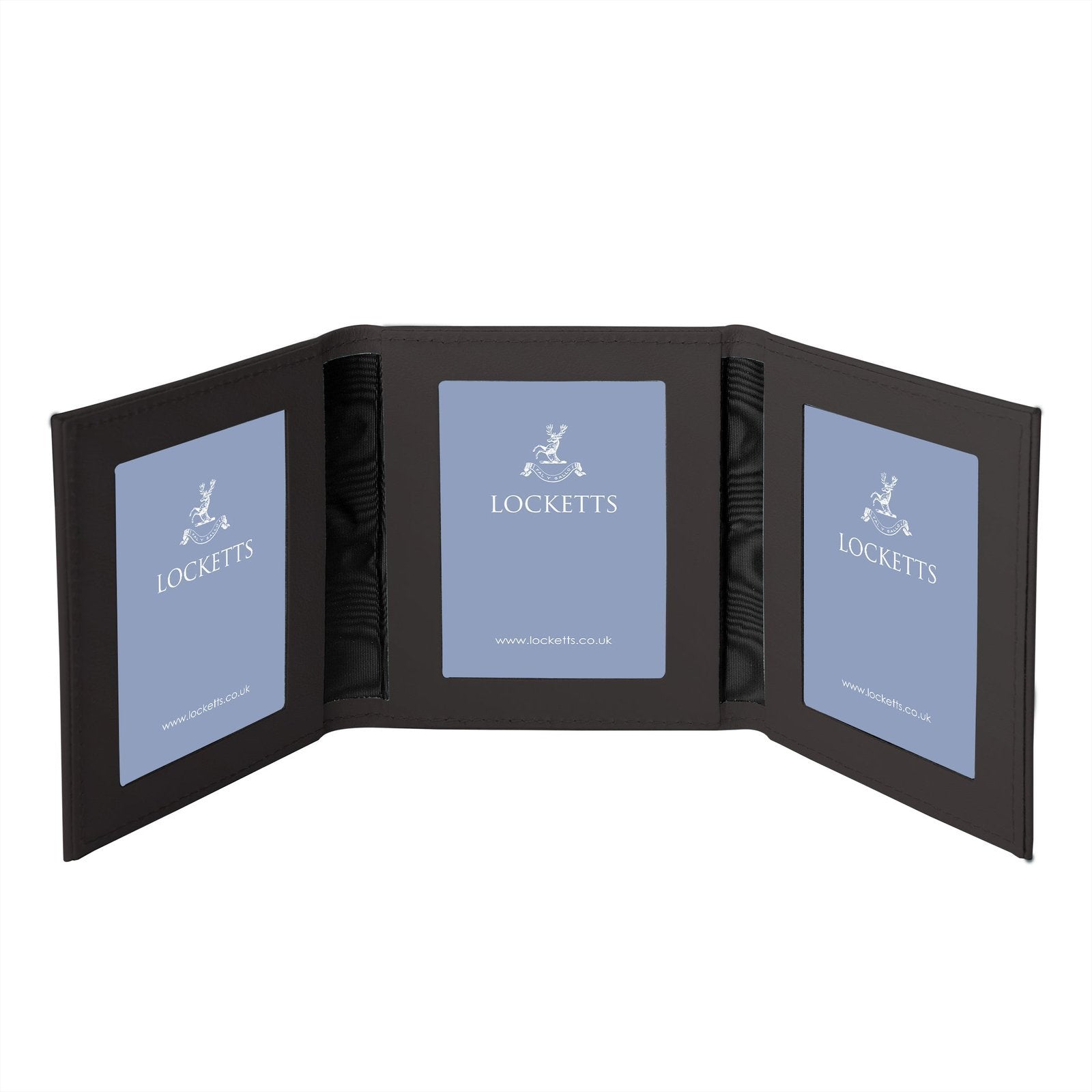 Tuscan Leather Triple Travel Photo Frame