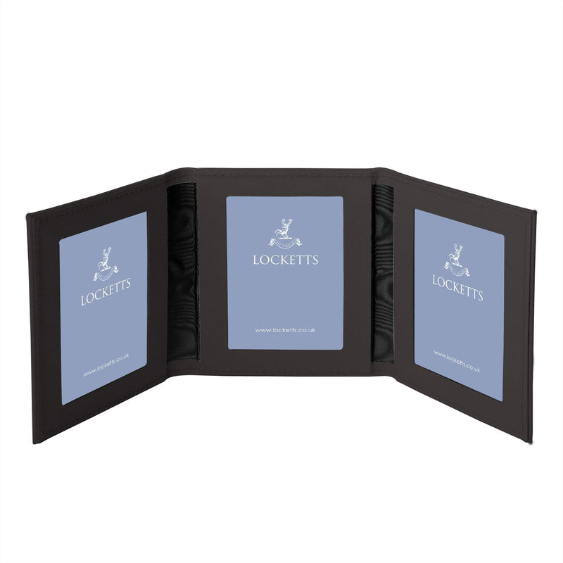 Tuscan Leather Triple Travel Photo Frame