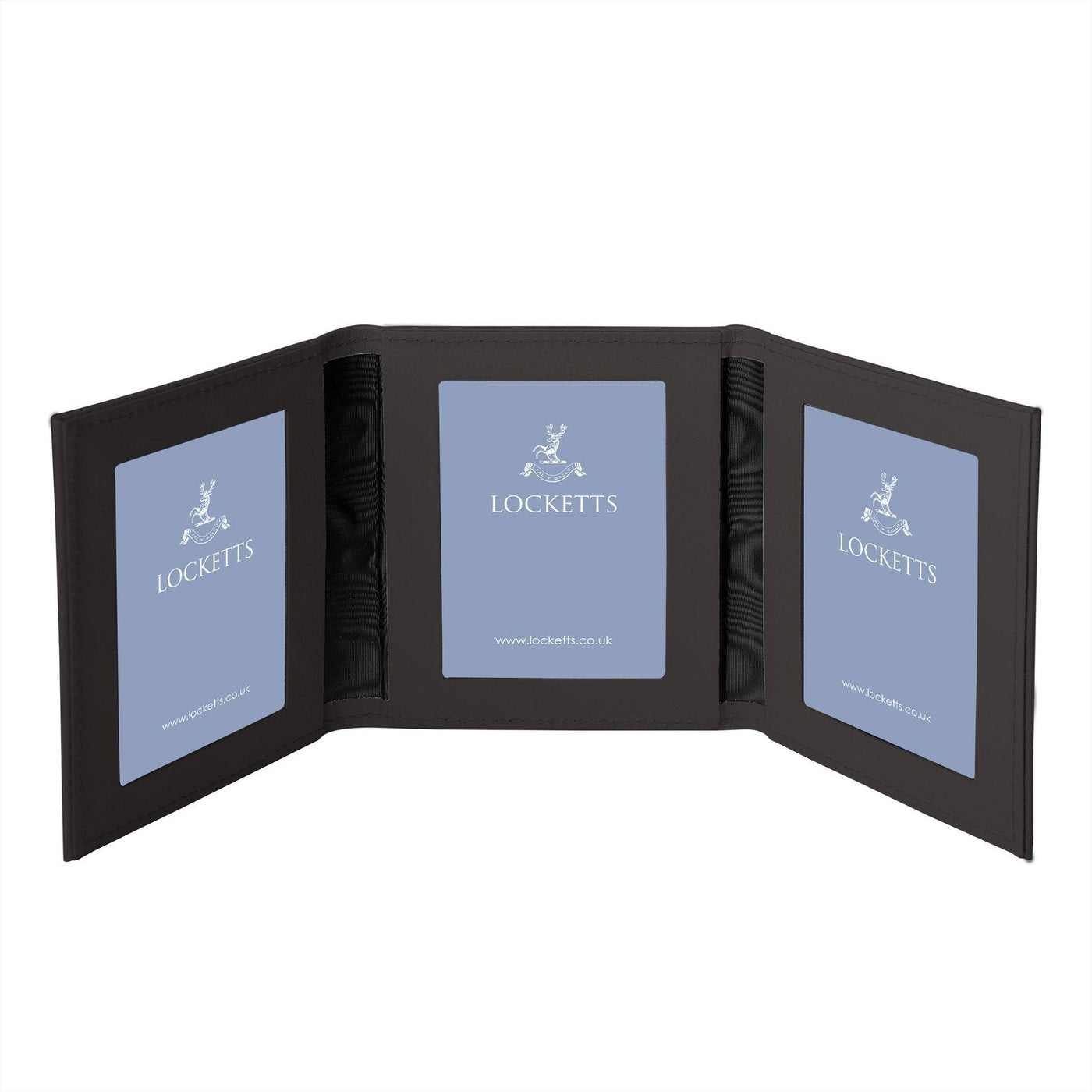 Tuscan Leather Travel Triple Photo Frame