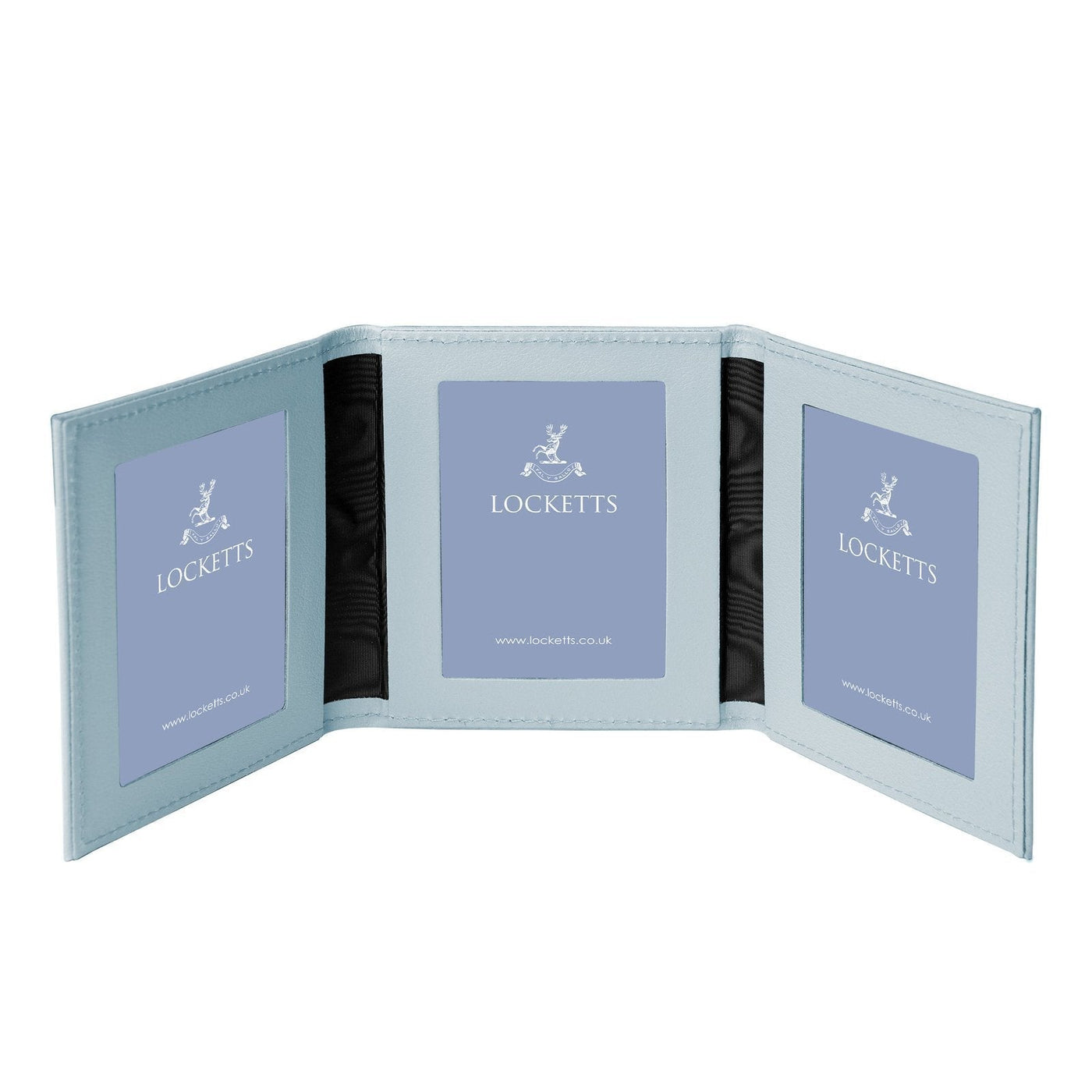 Tuscan Leather Travel Triple Photo Frame