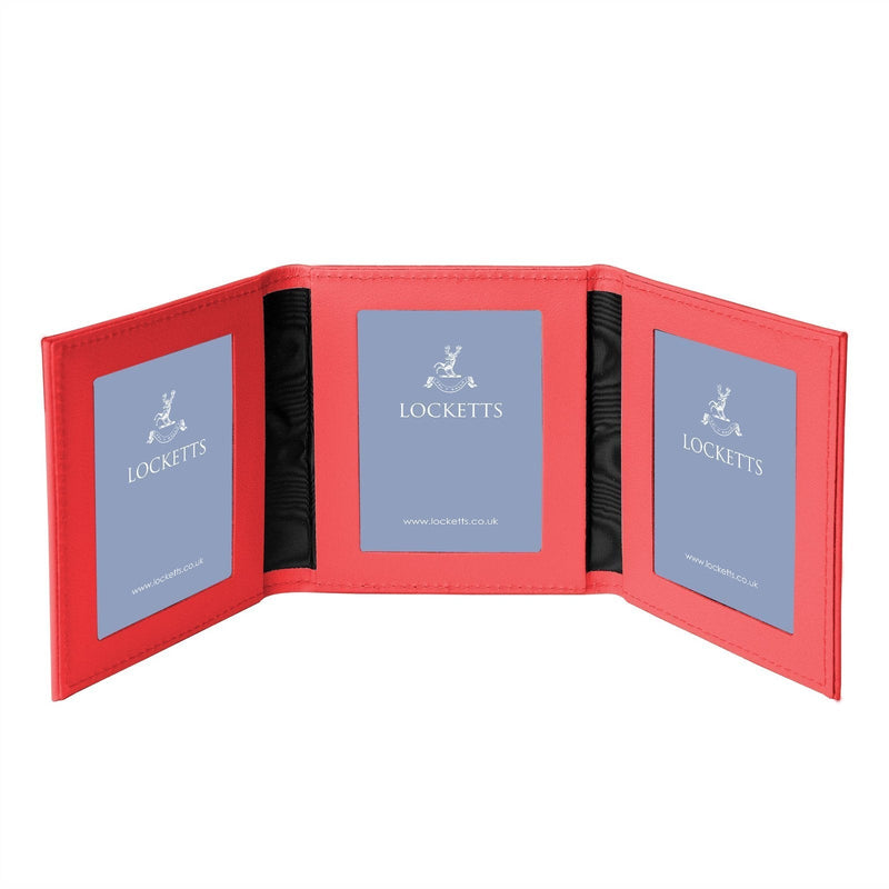 Tuscan Leather Triple Travel Photo Frame